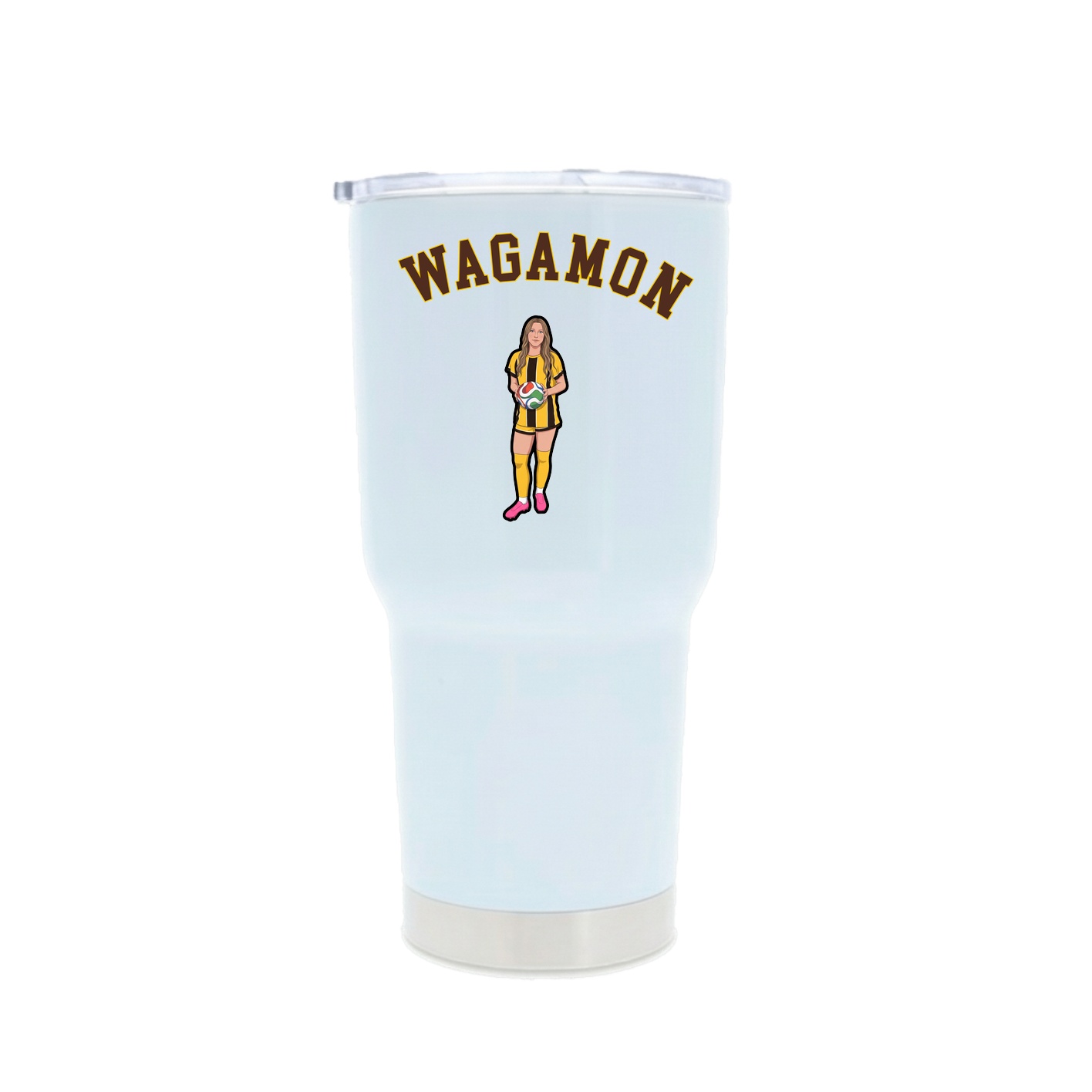 30oz Stainless Steel Tumbler — Shirsey Arch in White