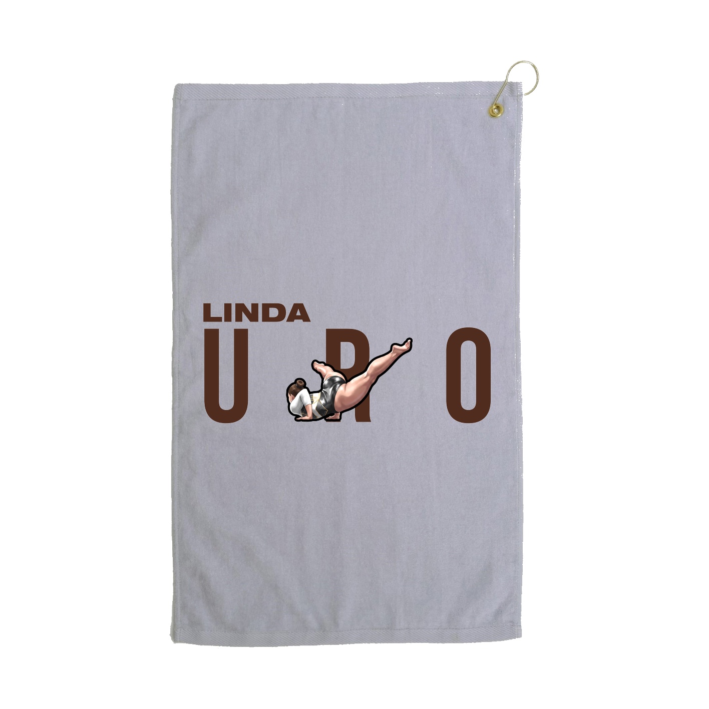 Golf Towel — Player Name in Grey