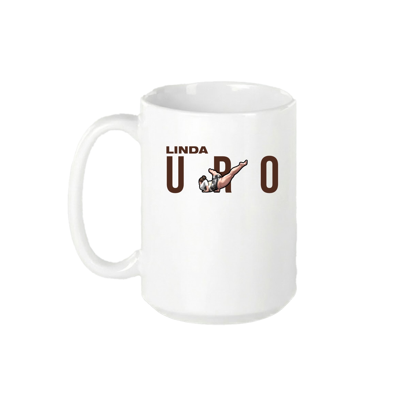 15oz Coffee Mug — Player Name in White