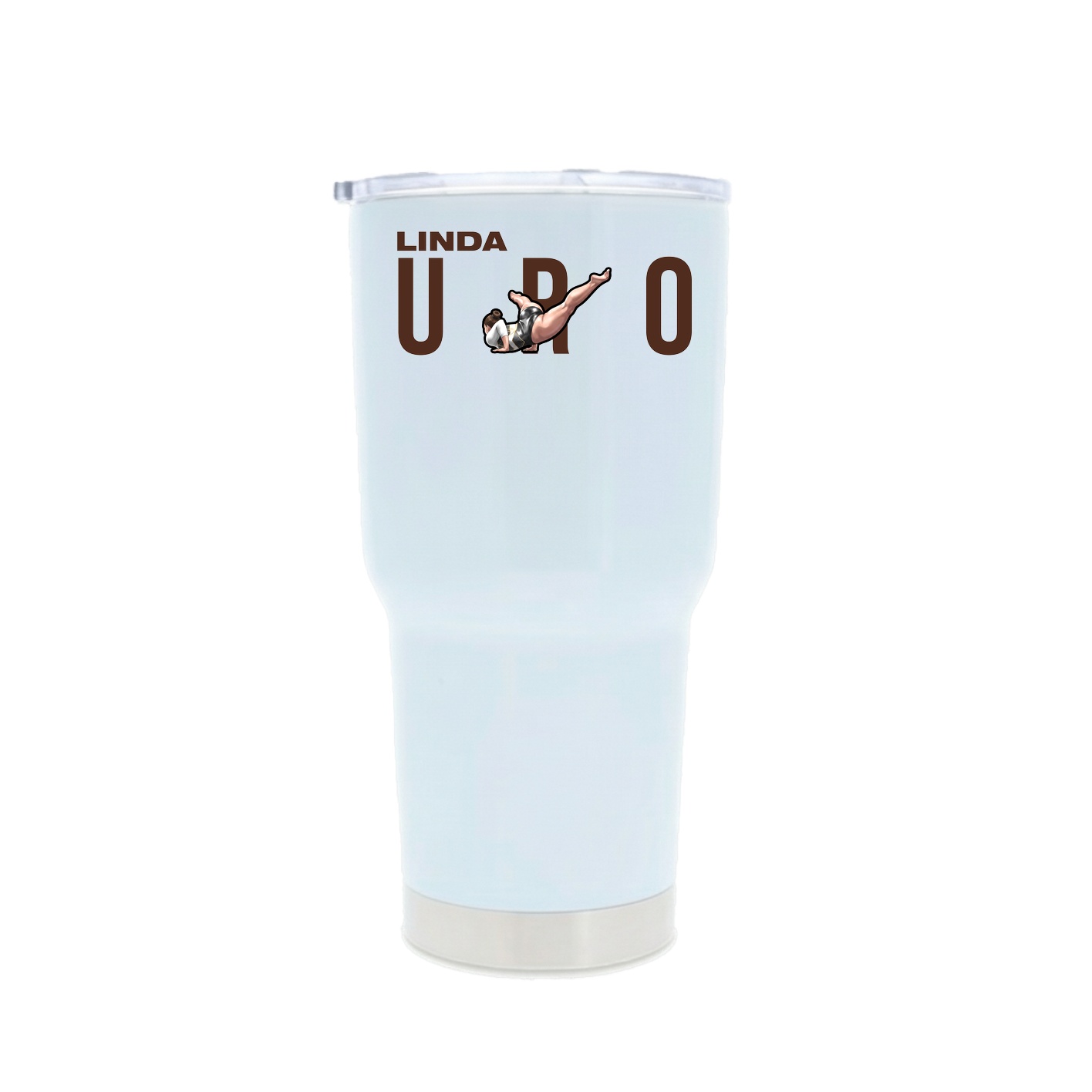 30oz Stainless Steel Tumbler — Player Name in White