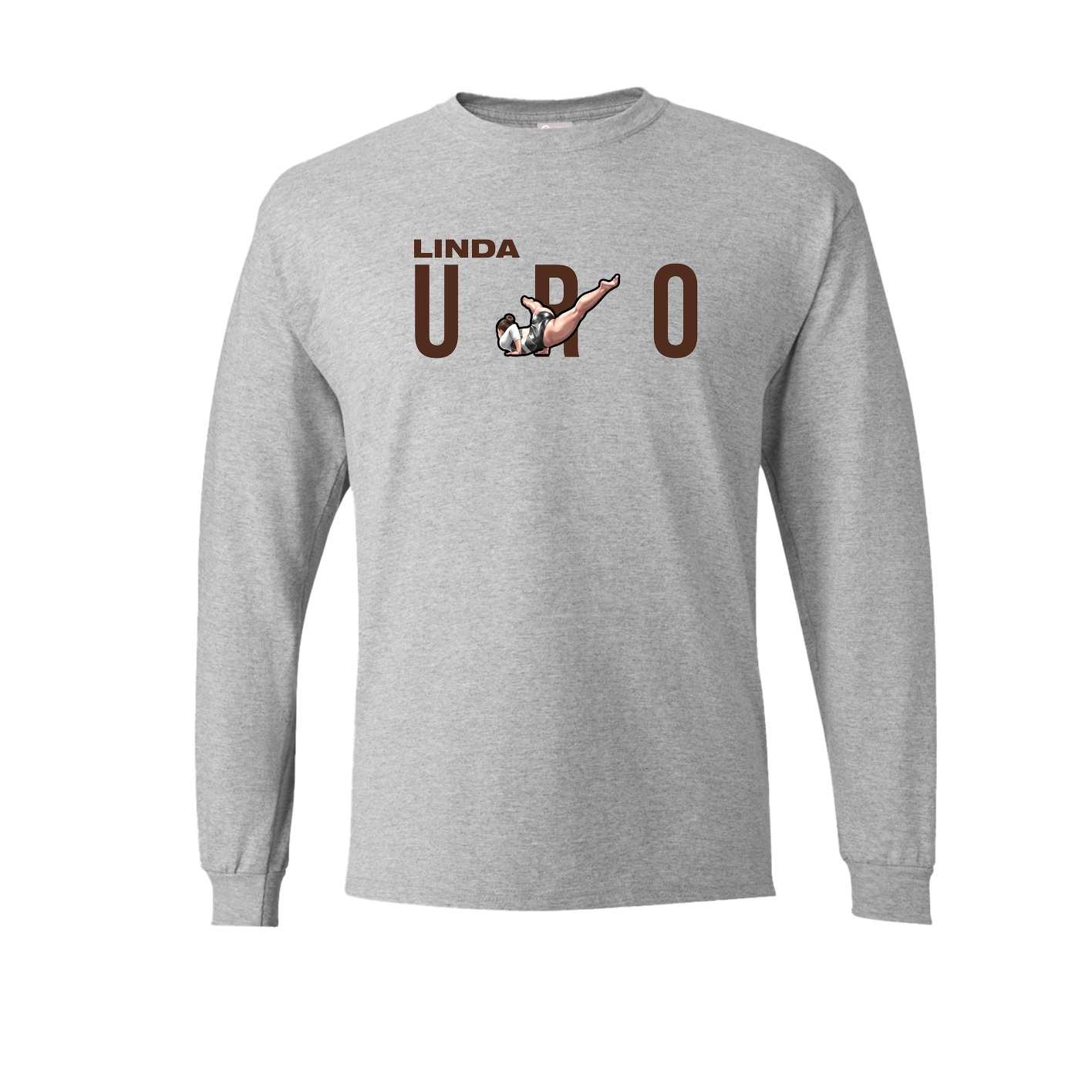 Long Sleeve Tee — Player Name in Grey