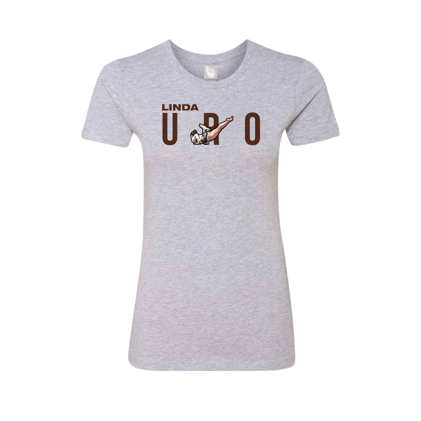 Womens Tee — Player Name in Grey