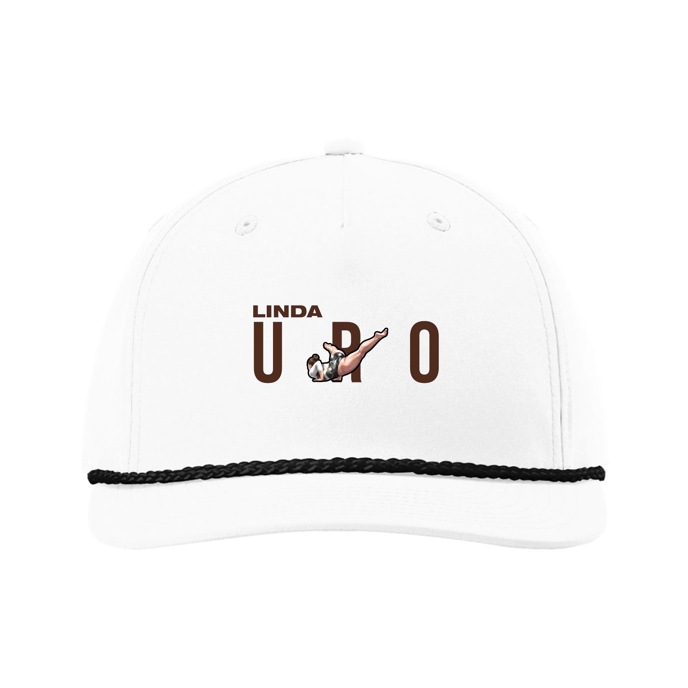 Five-Panel Classic Rope Cap — Player Name in White
