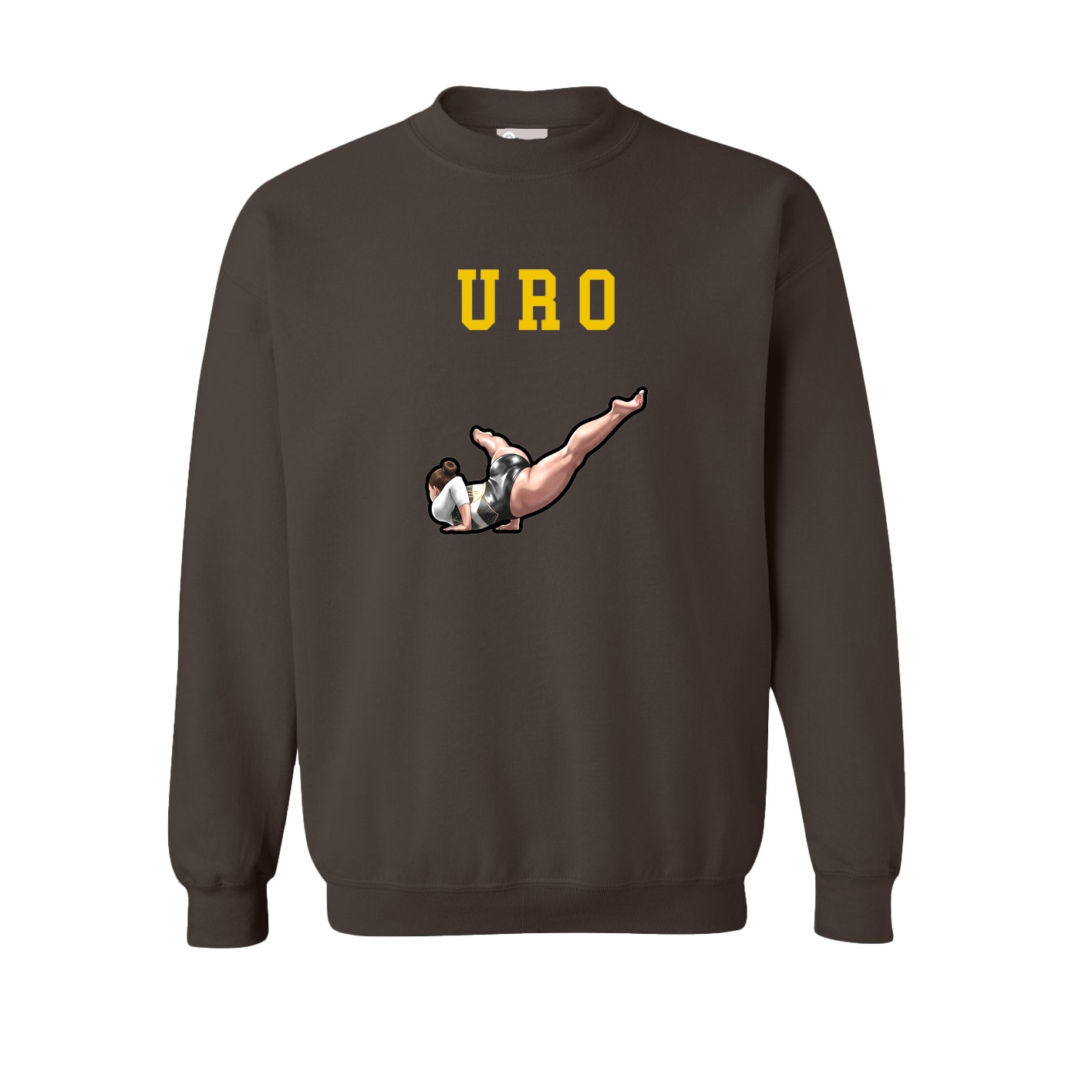Fleece Crew — Shirsey in Brown