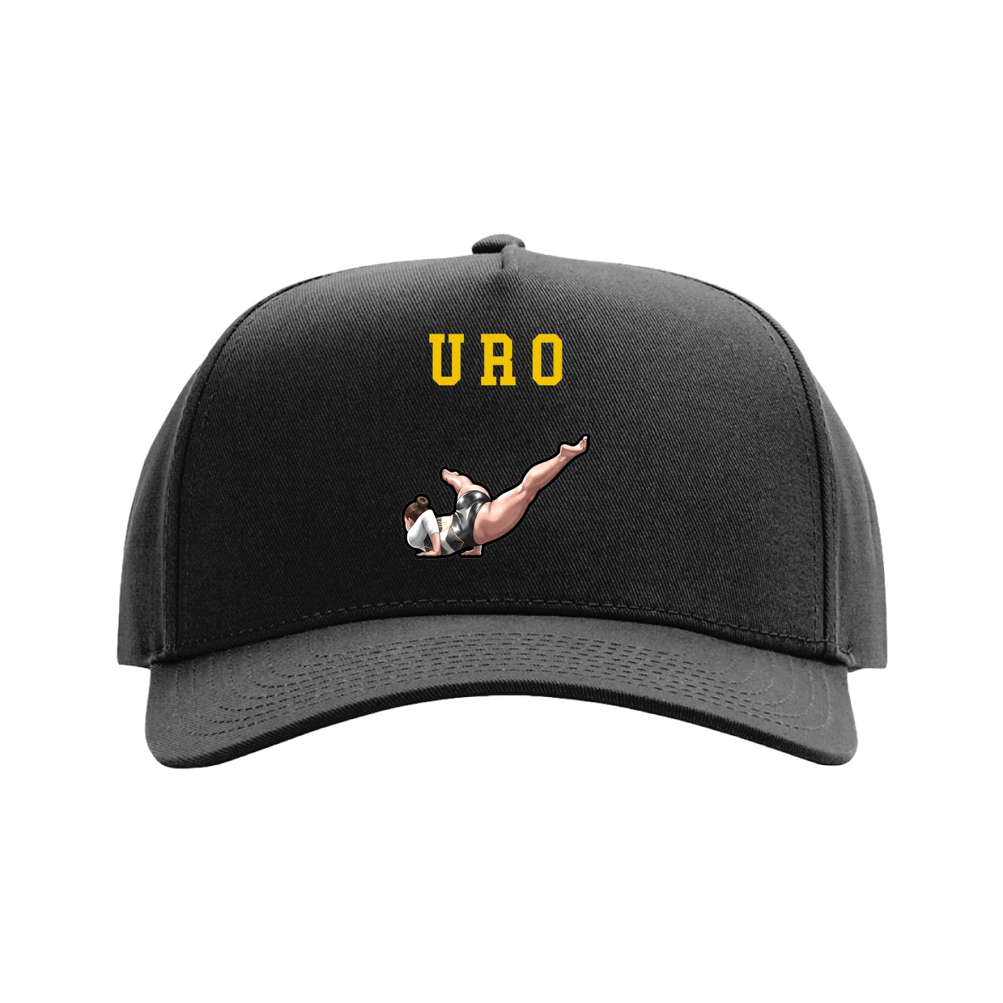 Full Fabric Five-Panel Champ Cap — Shirsey in Black