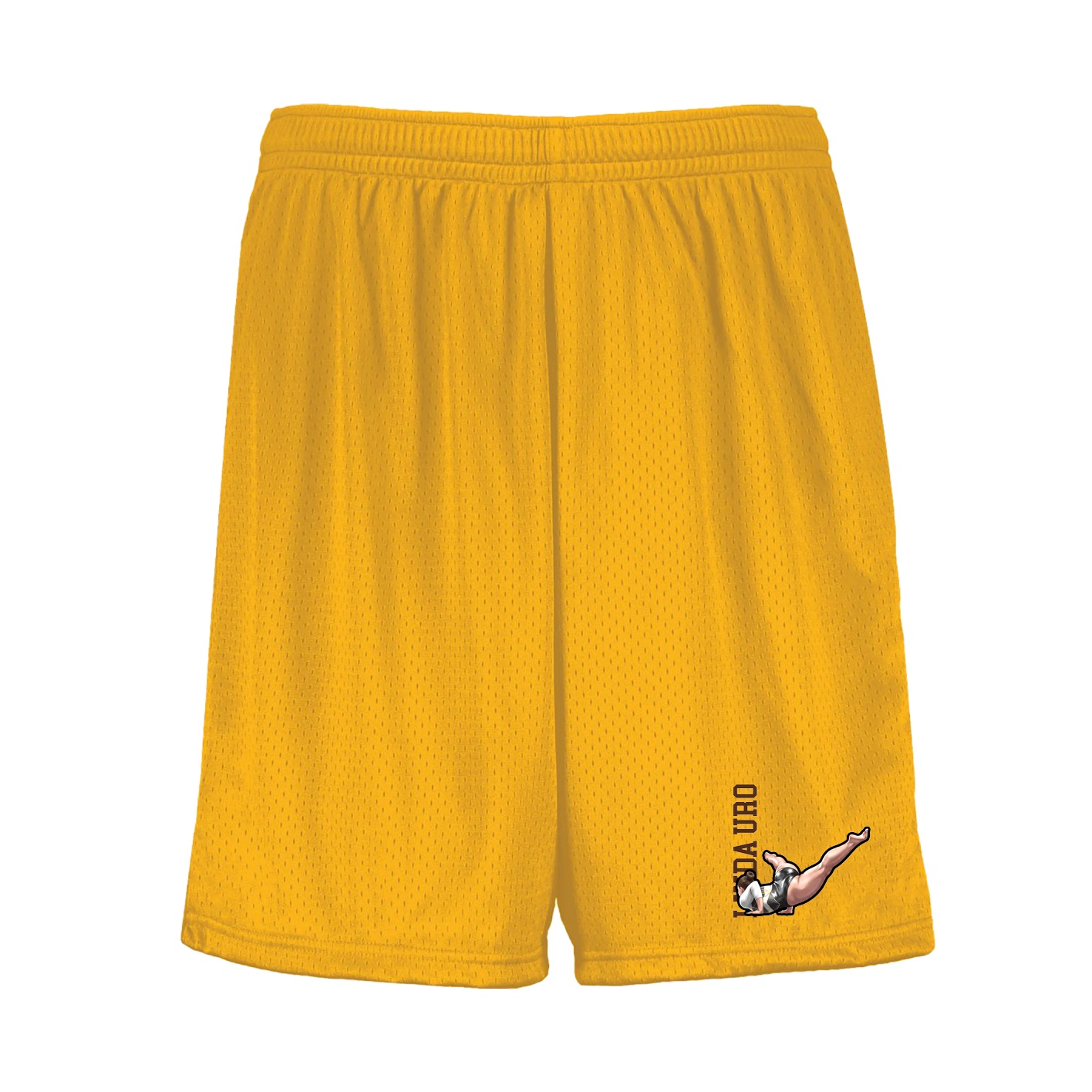 Shorts — Name Vertical in Gold