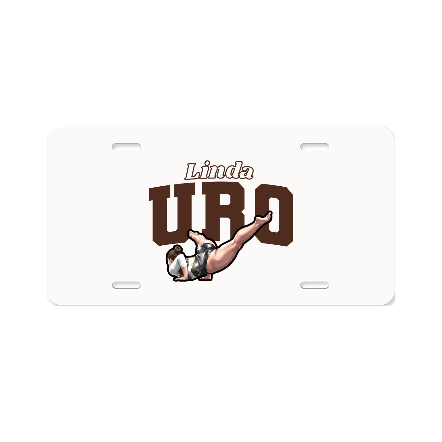License Plate — Name Arch in Classic