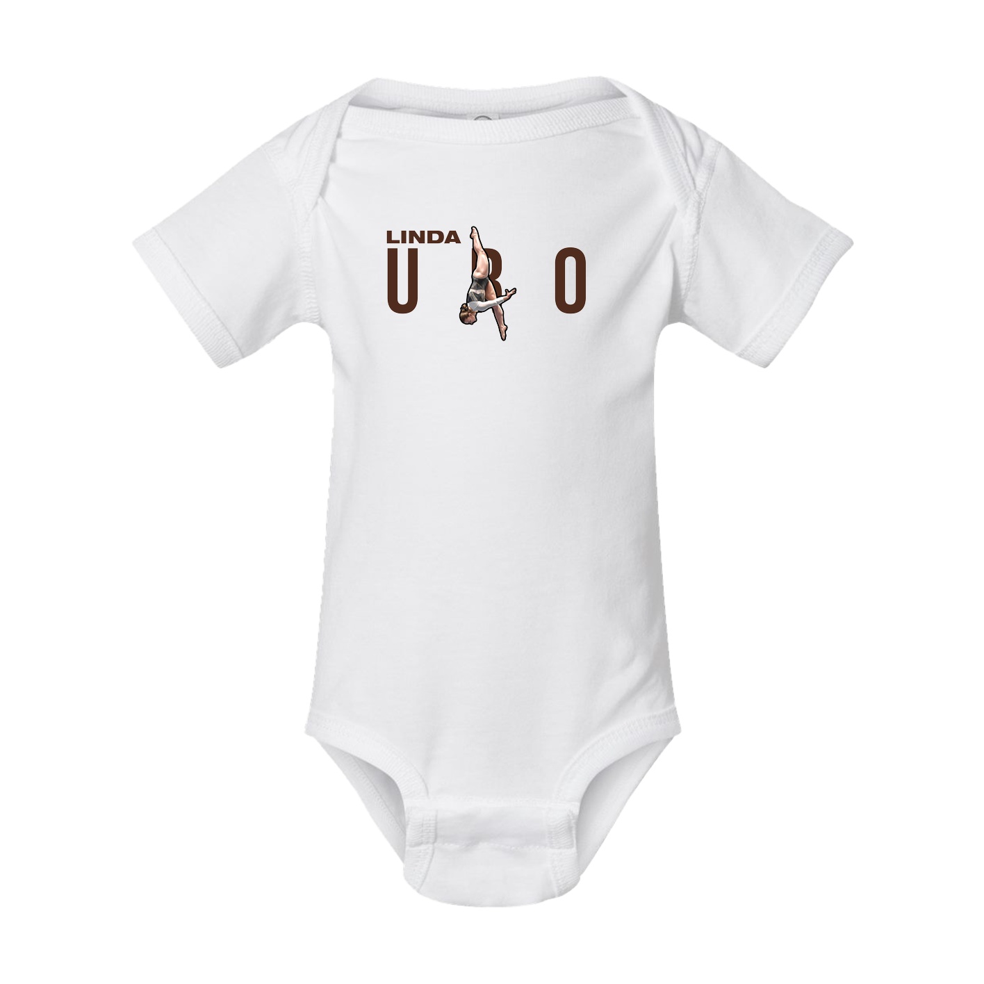 Baby Onesie — Player Name in White