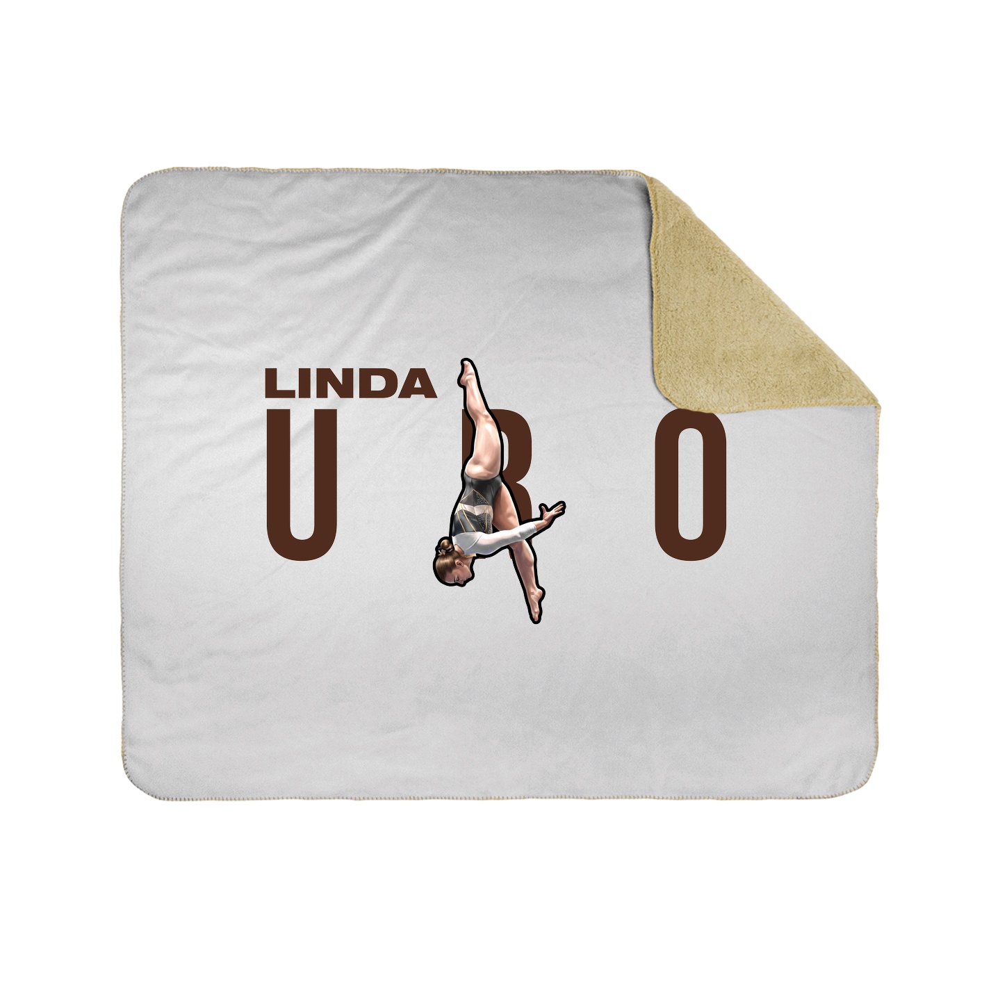 Throw Blanket — Player Name in White