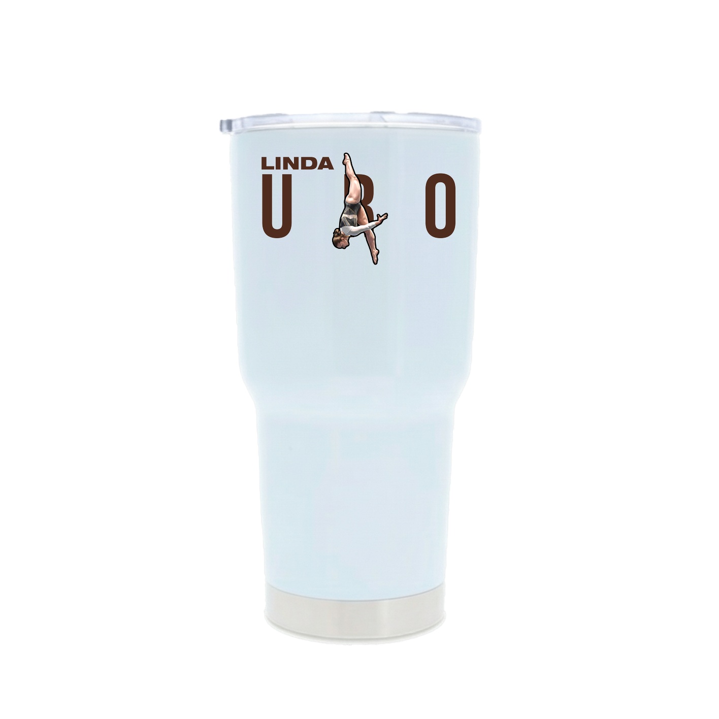 30oz Stainless Steel Tumbler — Player Name in White