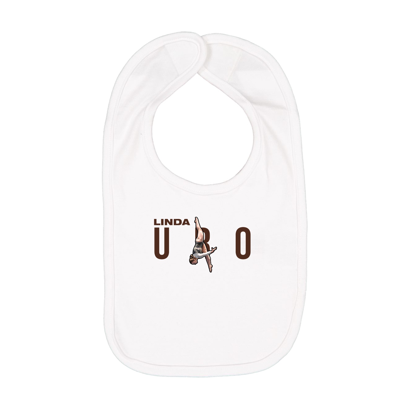 Infant Bib — Player Name in White