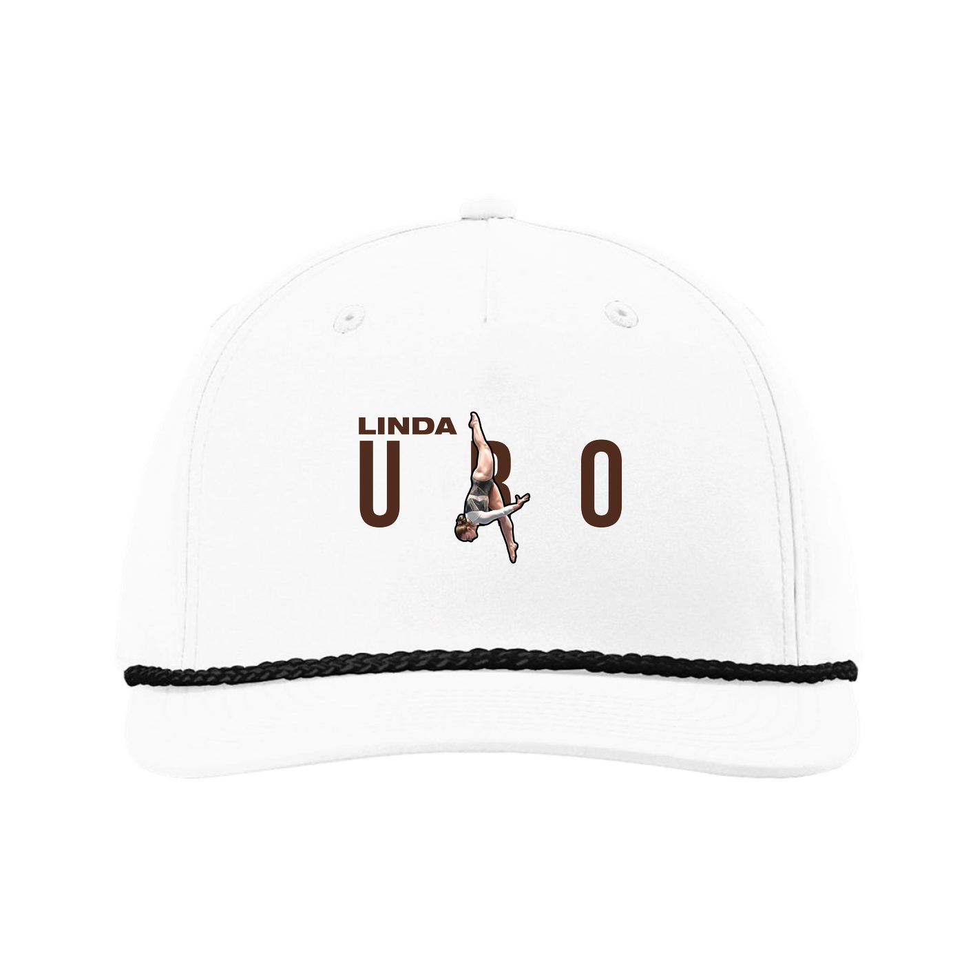 Five-Panel Classic Rope Cap — Player Name in White