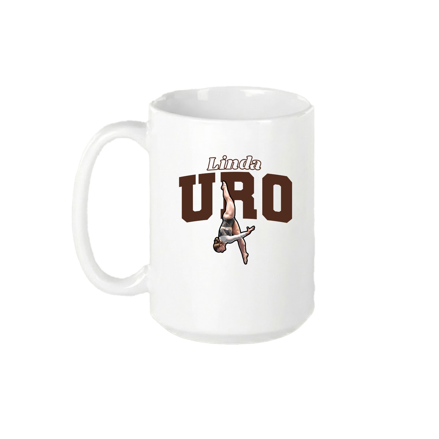 15oz Coffee Mug — Name Arch in White