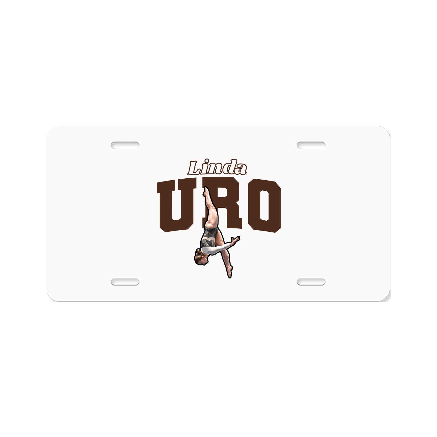 License Plate — Name Arch in Classic