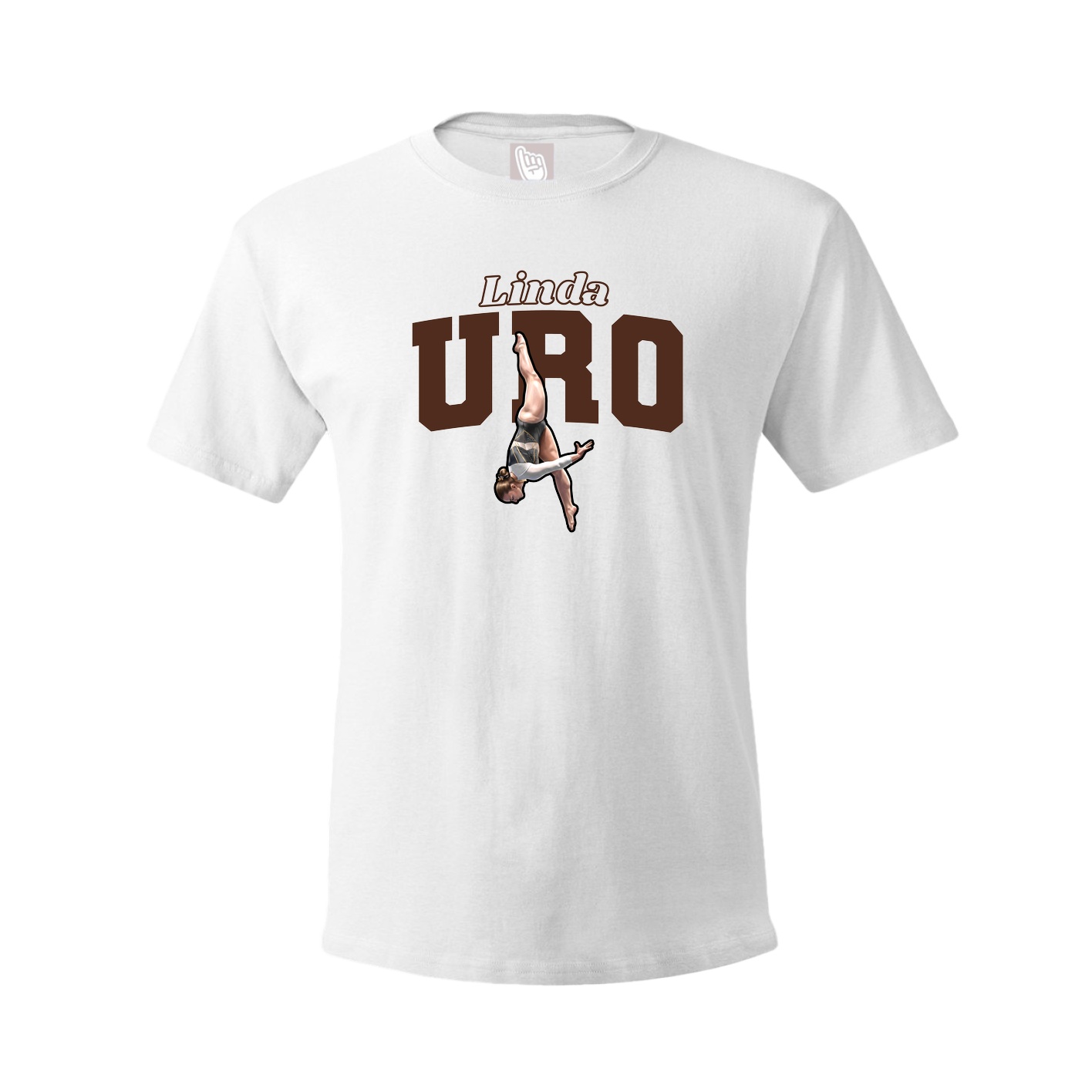 Youth Tee — Name Arch in White