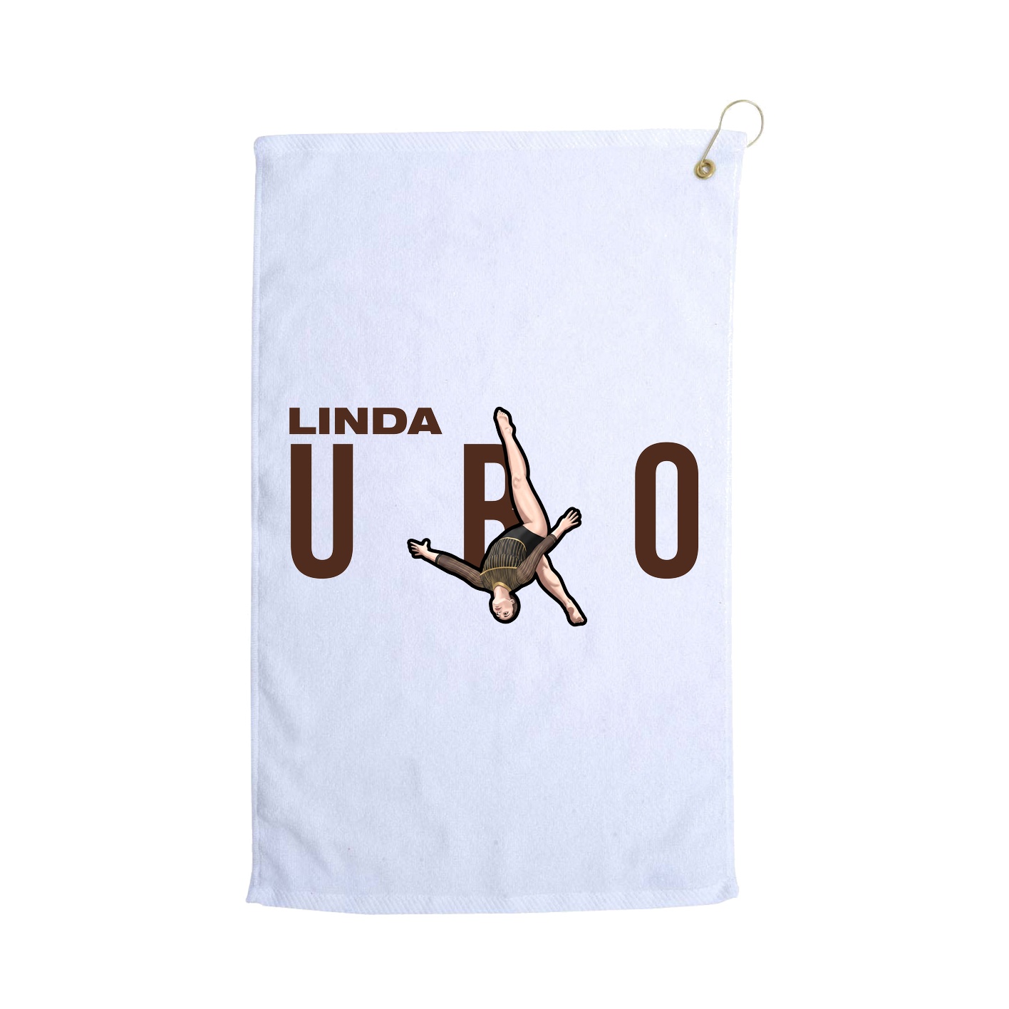 Golf Towel — Player Name in White