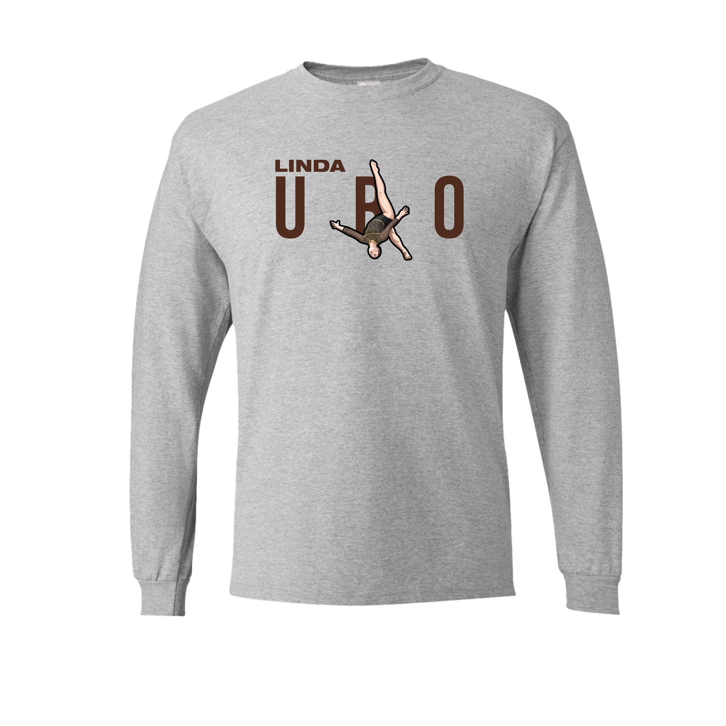 Long Sleeve Tee — Player Name in Grey