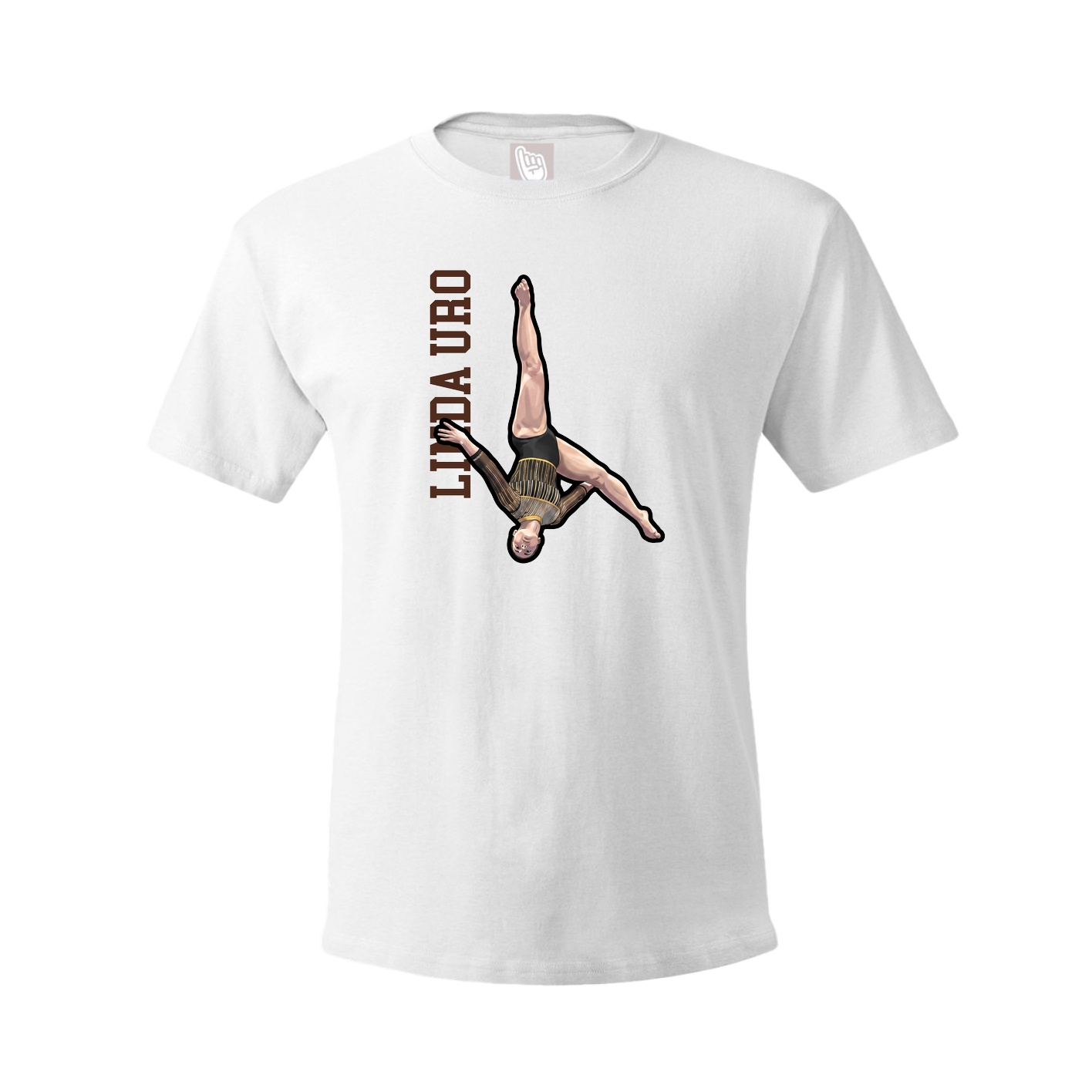 Youth Tee — Name Vertical in White