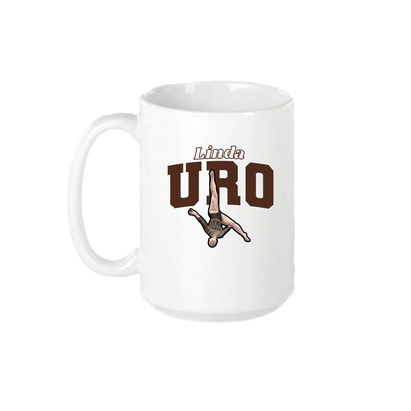 15oz Coffee Mug — Name Arch in White