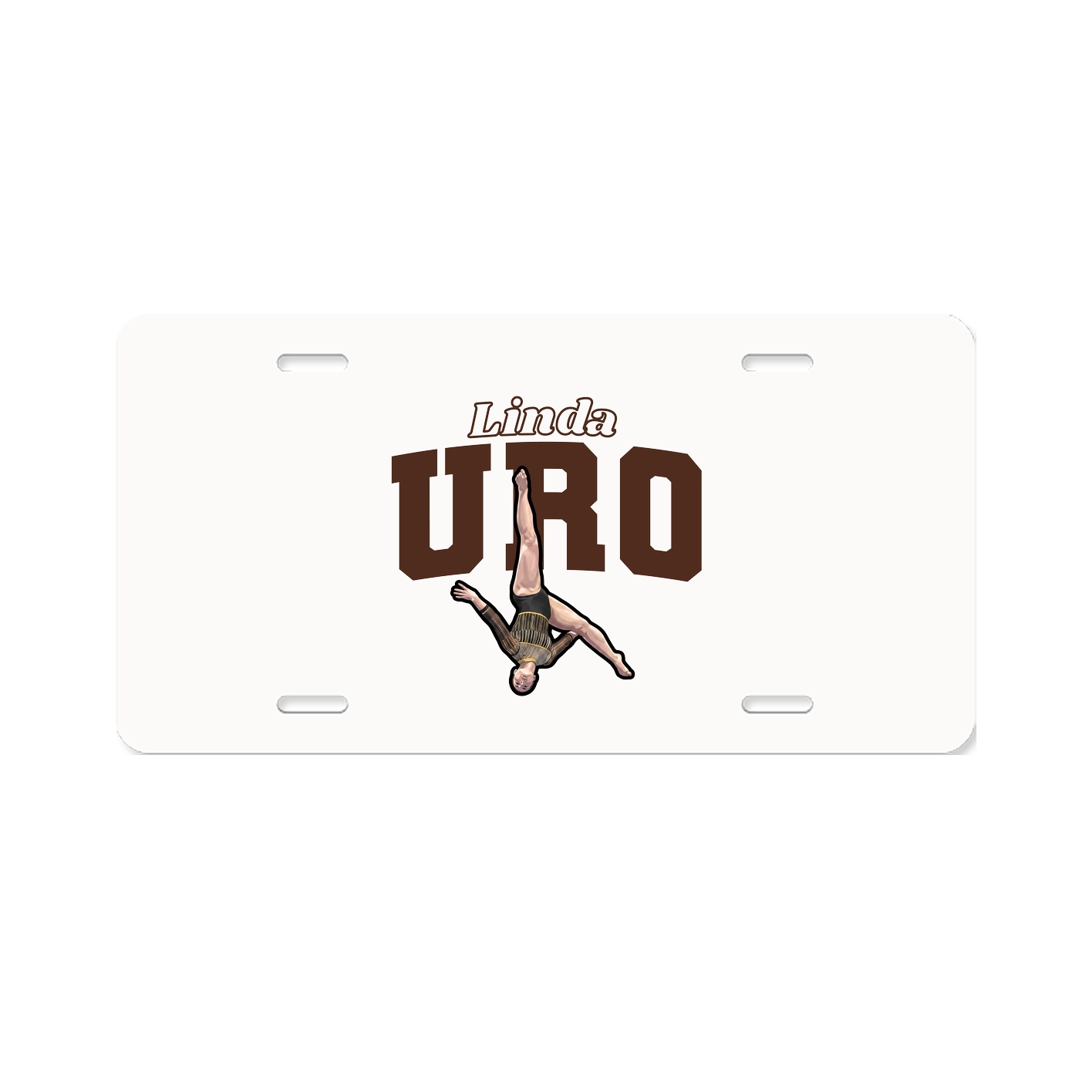 License Plate — Name Arch in Classic