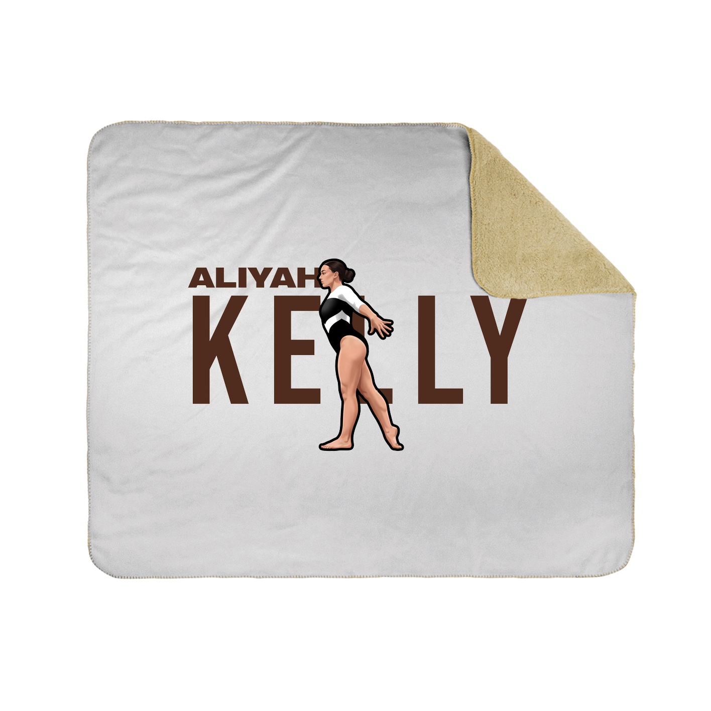 Throw Blanket — Player Name in White
