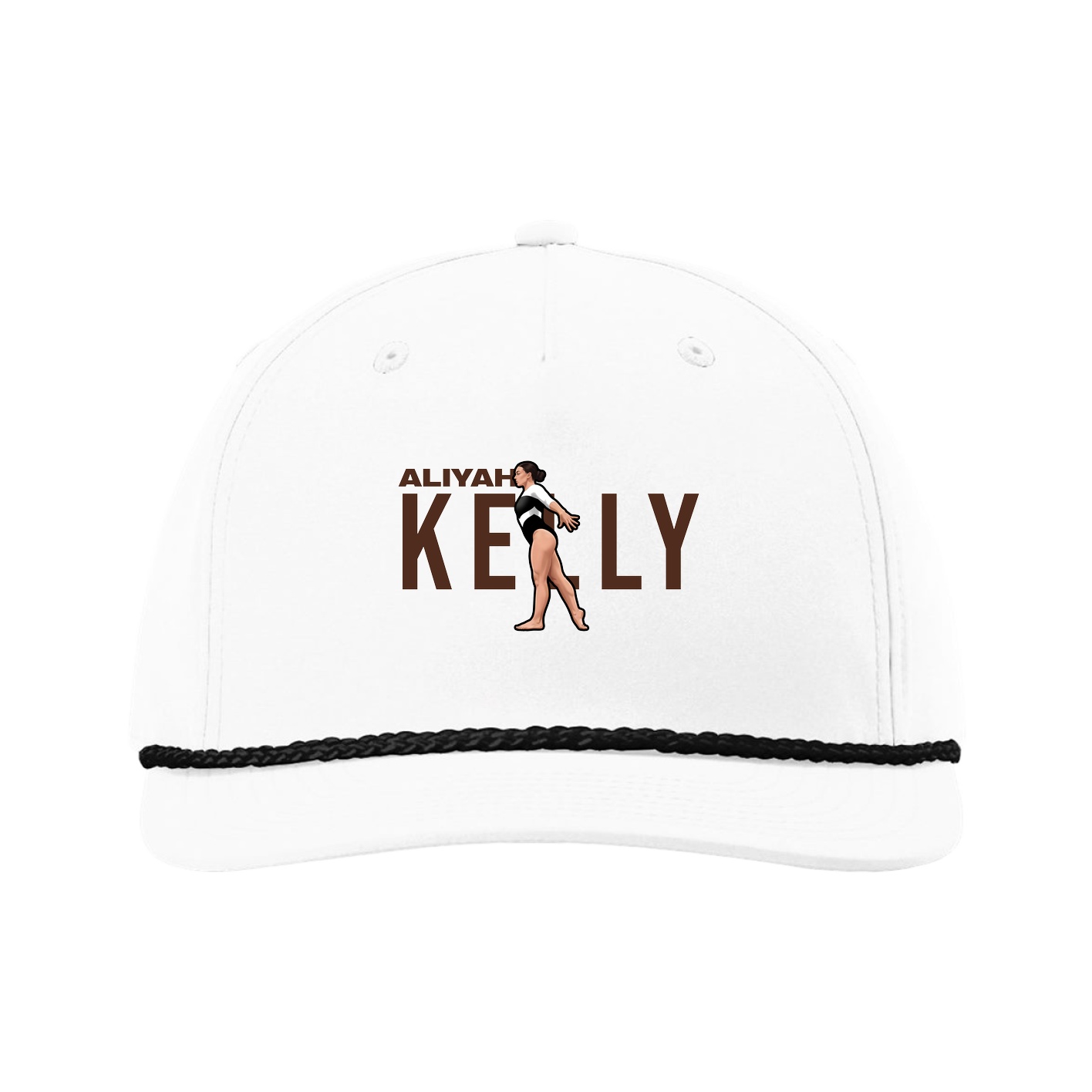 Five-Panel Classic Rope Cap — Player Name in White