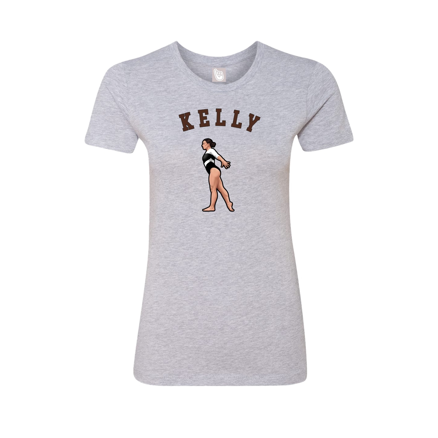 Fitted Women's Tee — Shirsey Arch in Grey