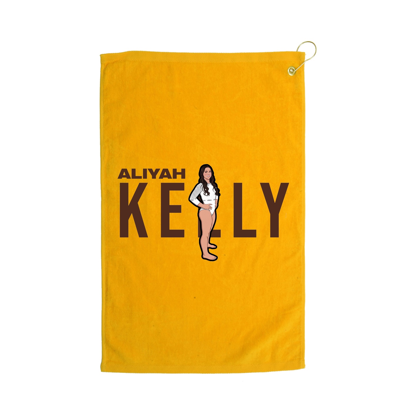 Golf Towel — Player Name in Gold