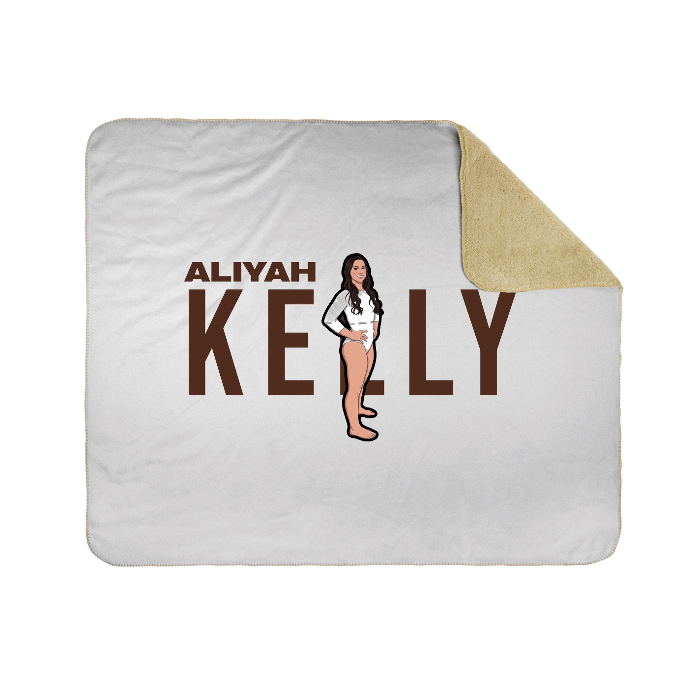 Throw Blanket — Player Name in White