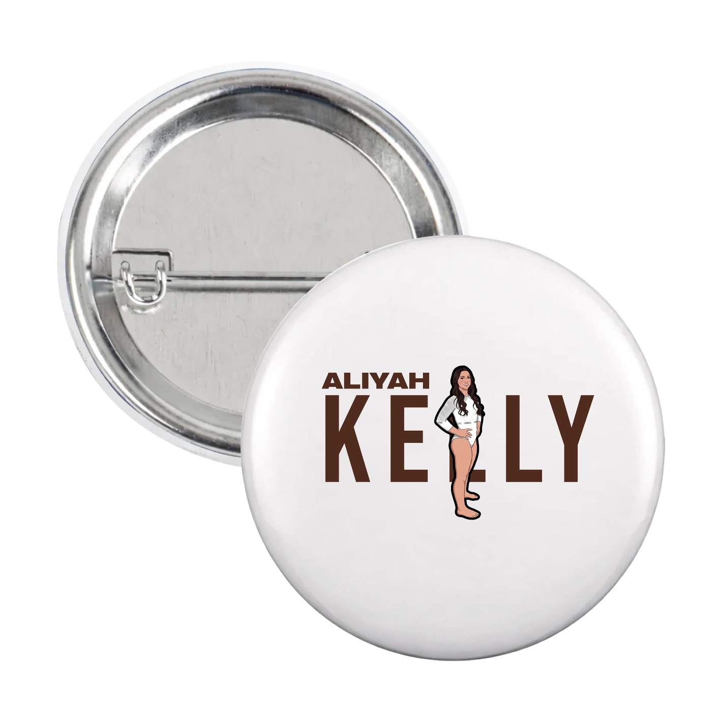 Game Day Button — Player Name in White