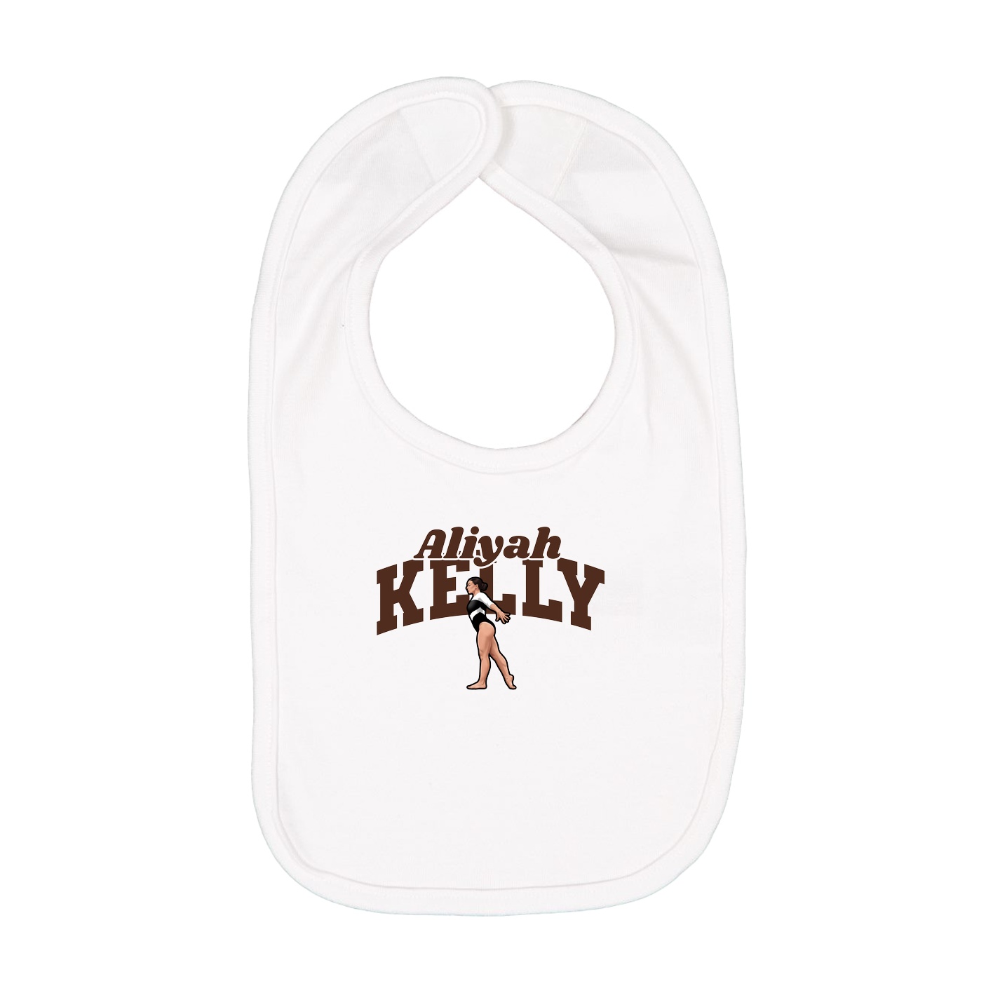 Infant Bib — Signature Arch in White