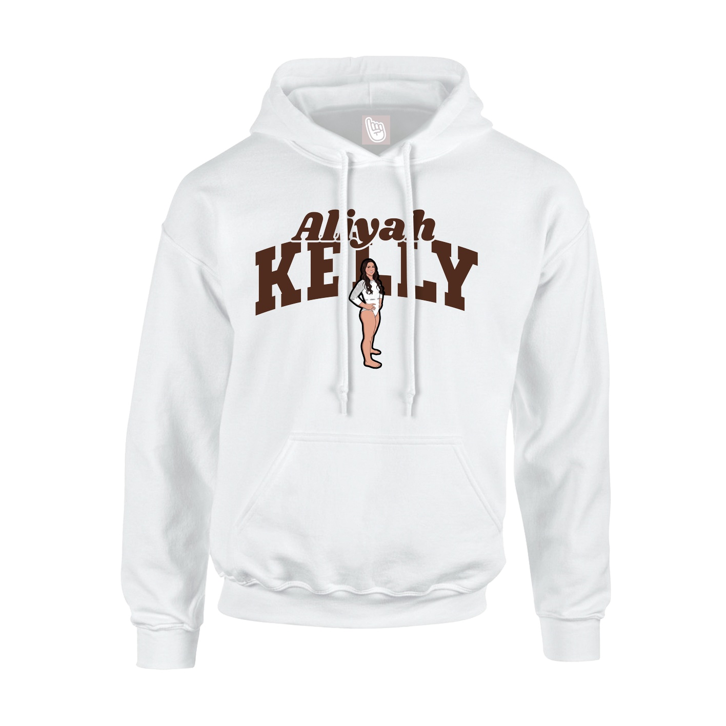 Hoodie — Signature Arch in White