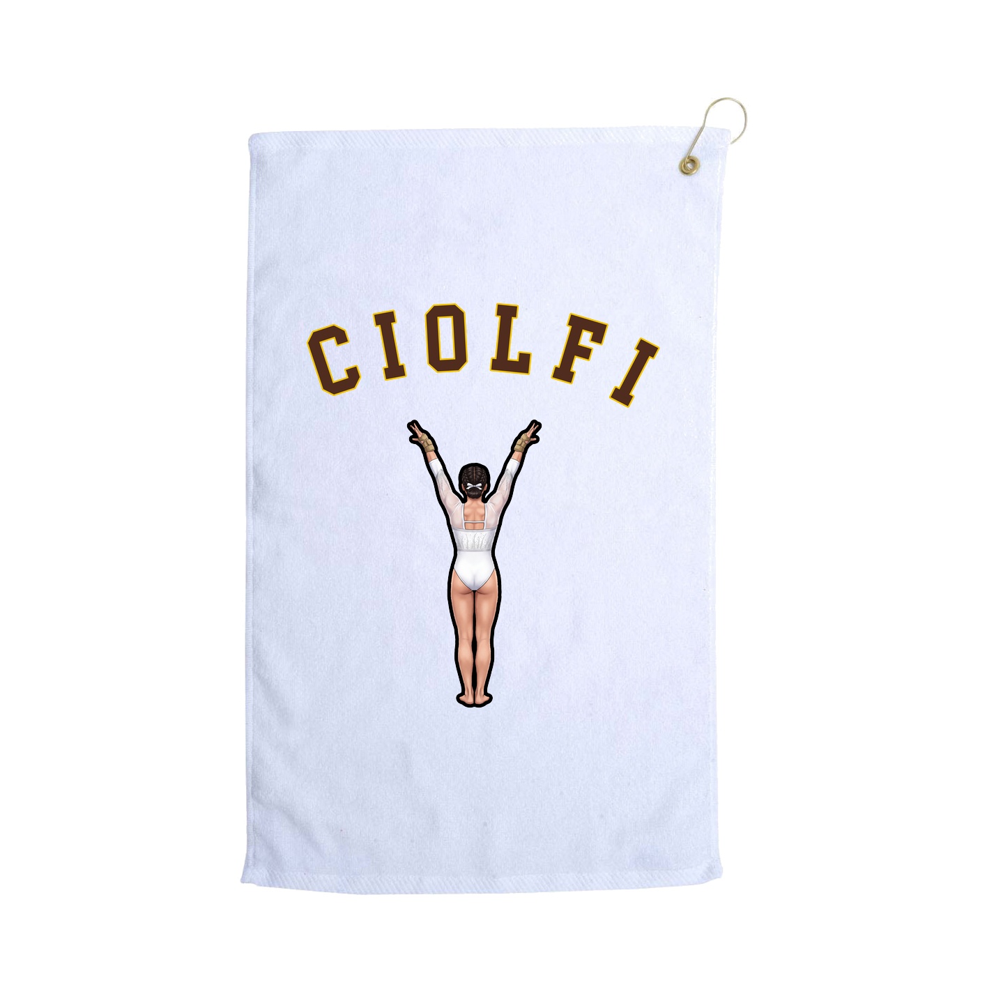 Golf Towel — Shirsey Arch in White