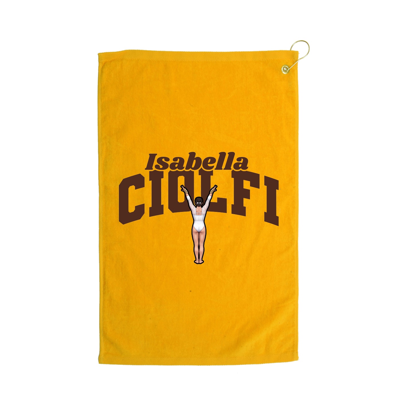 Golf Towel — Signature Arch in Gold