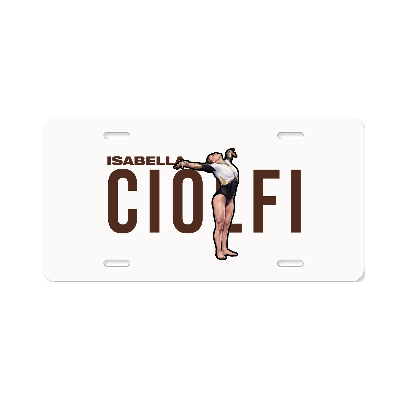 License Plate — Player Name in Classic