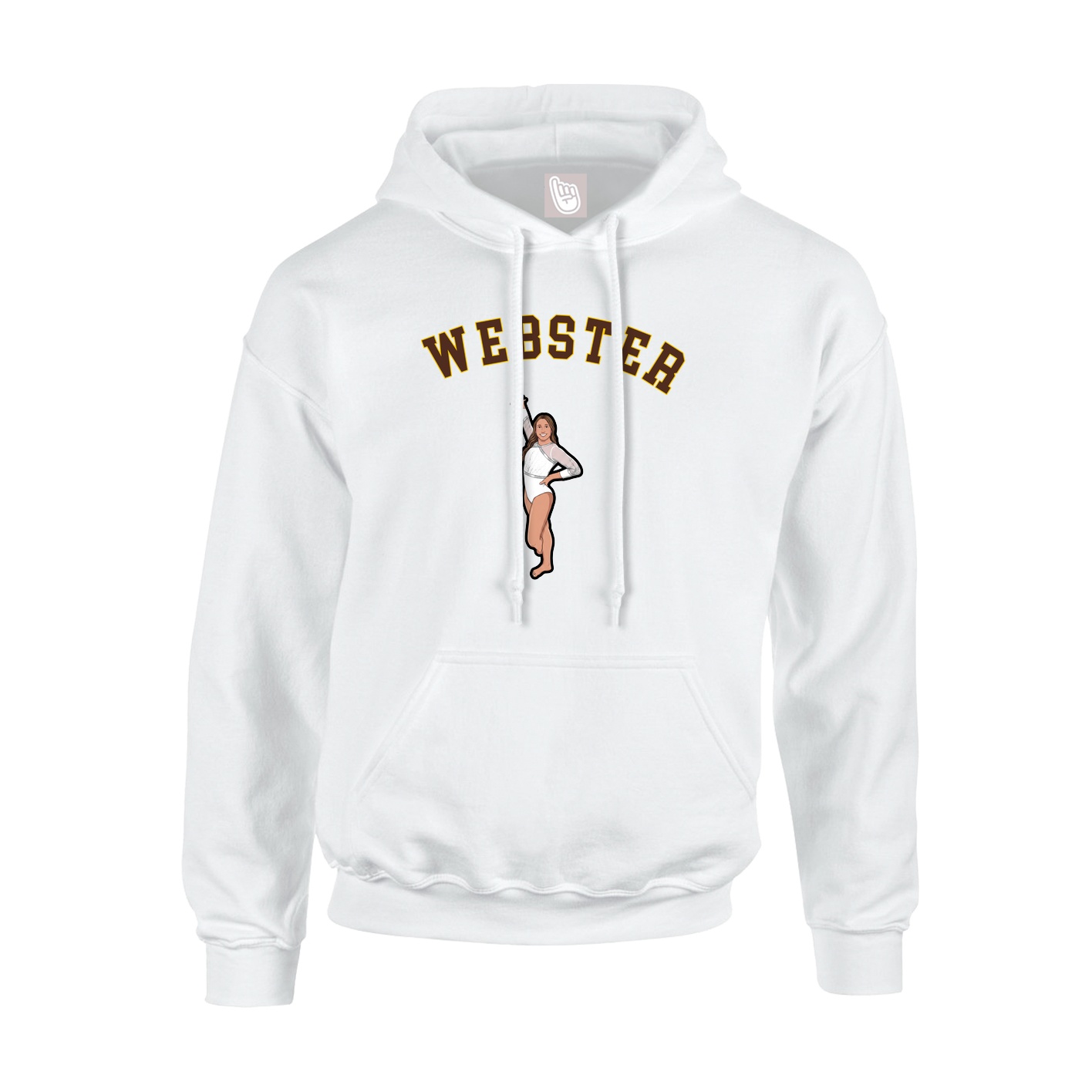 Youth Hoodie — Shirsey Arch in White