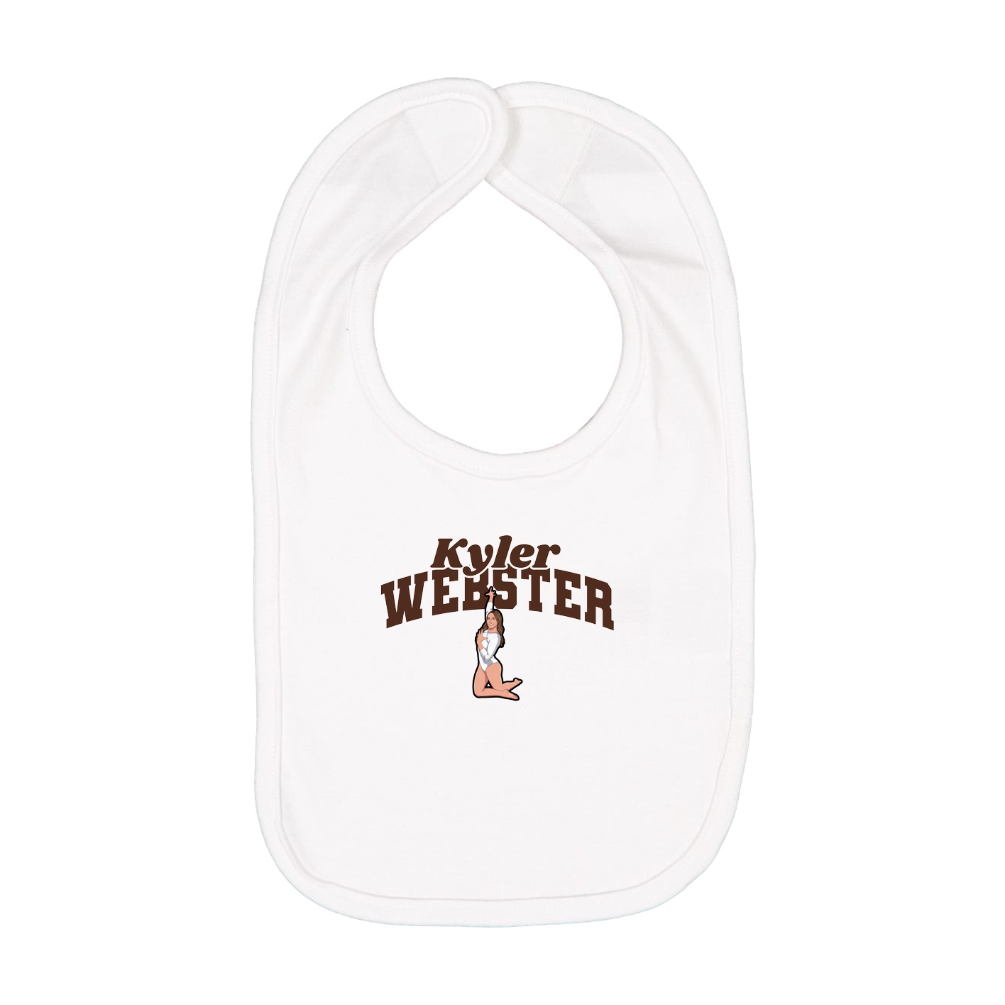 Infant Bib — Signature Arch in White
