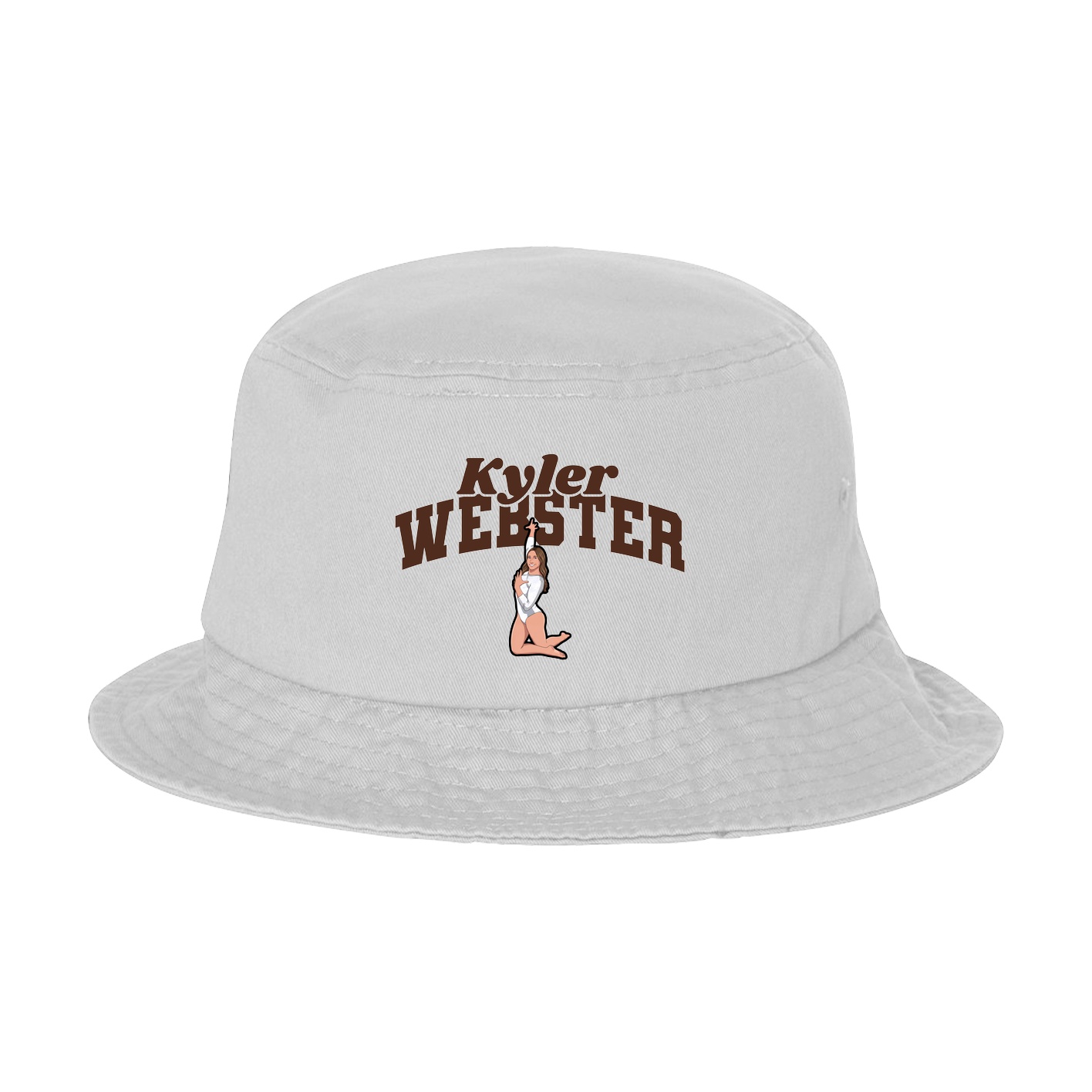 Bucket Cap — Signature Arch in White