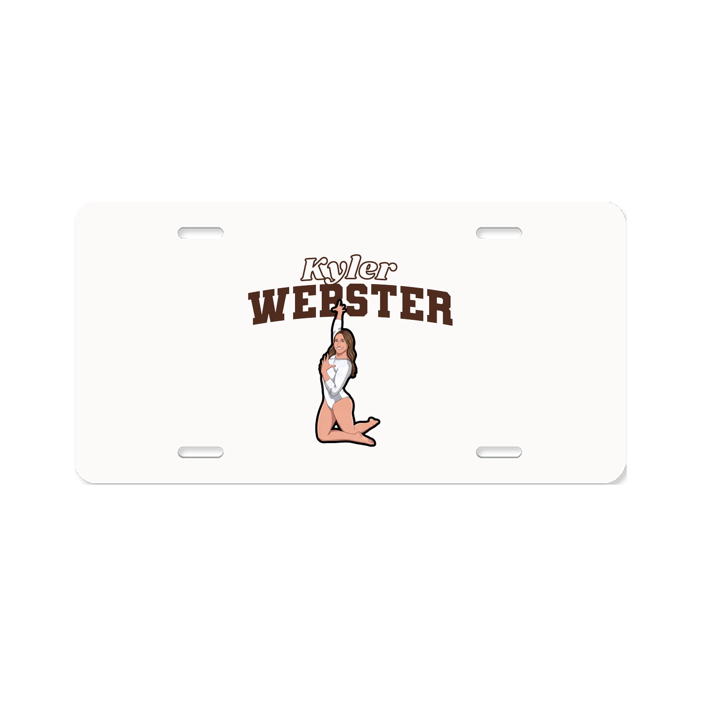 License Plate — Name Arch in Classic