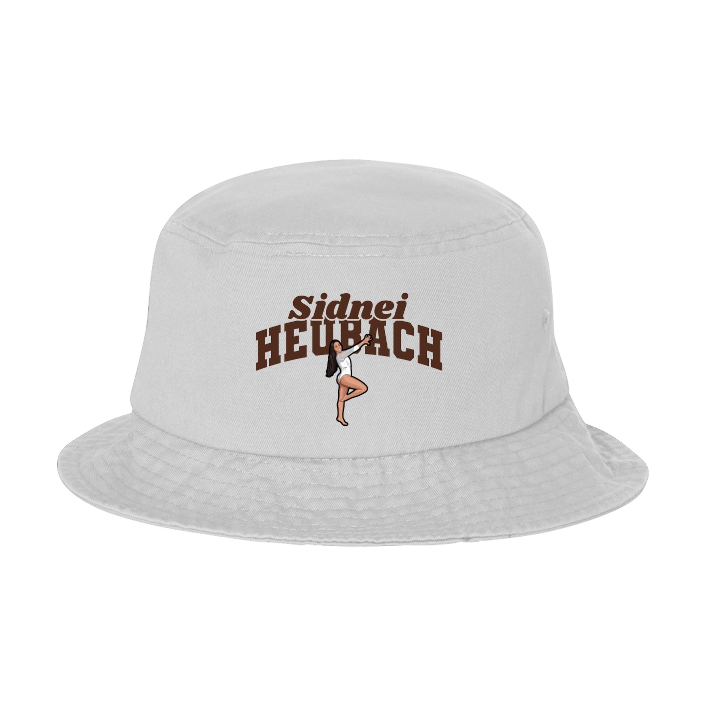 Bucket Cap — Signature Arch in White