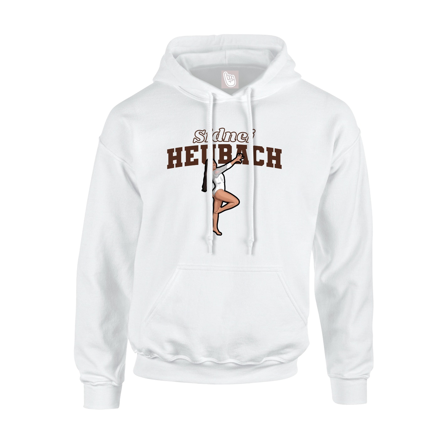 Hoodie — Name Arch in White