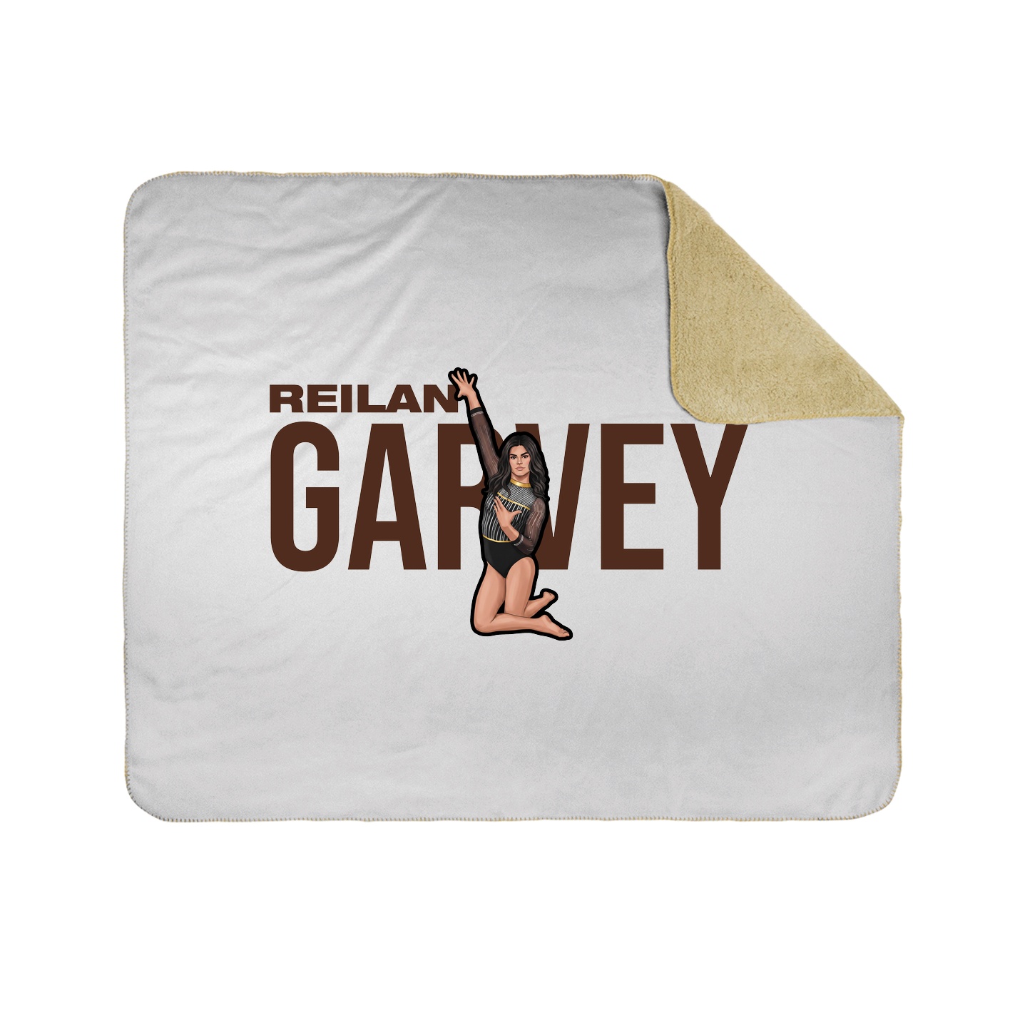 Throw Blanket — Player Name in White