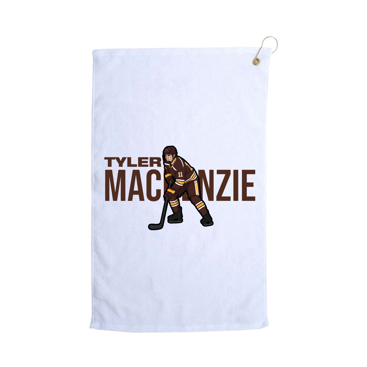 Golf Towel — Player Name in White