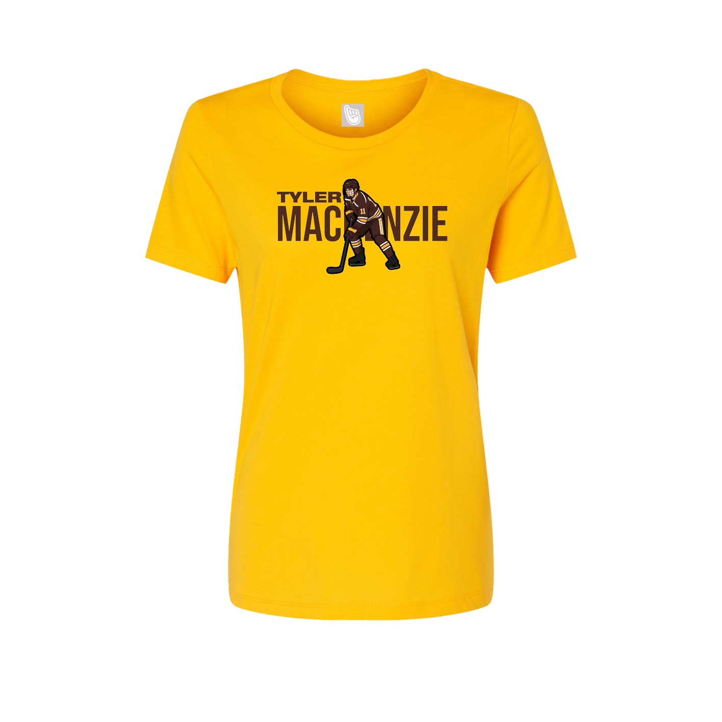 Fitted Women's Tee — Player Name in Gold