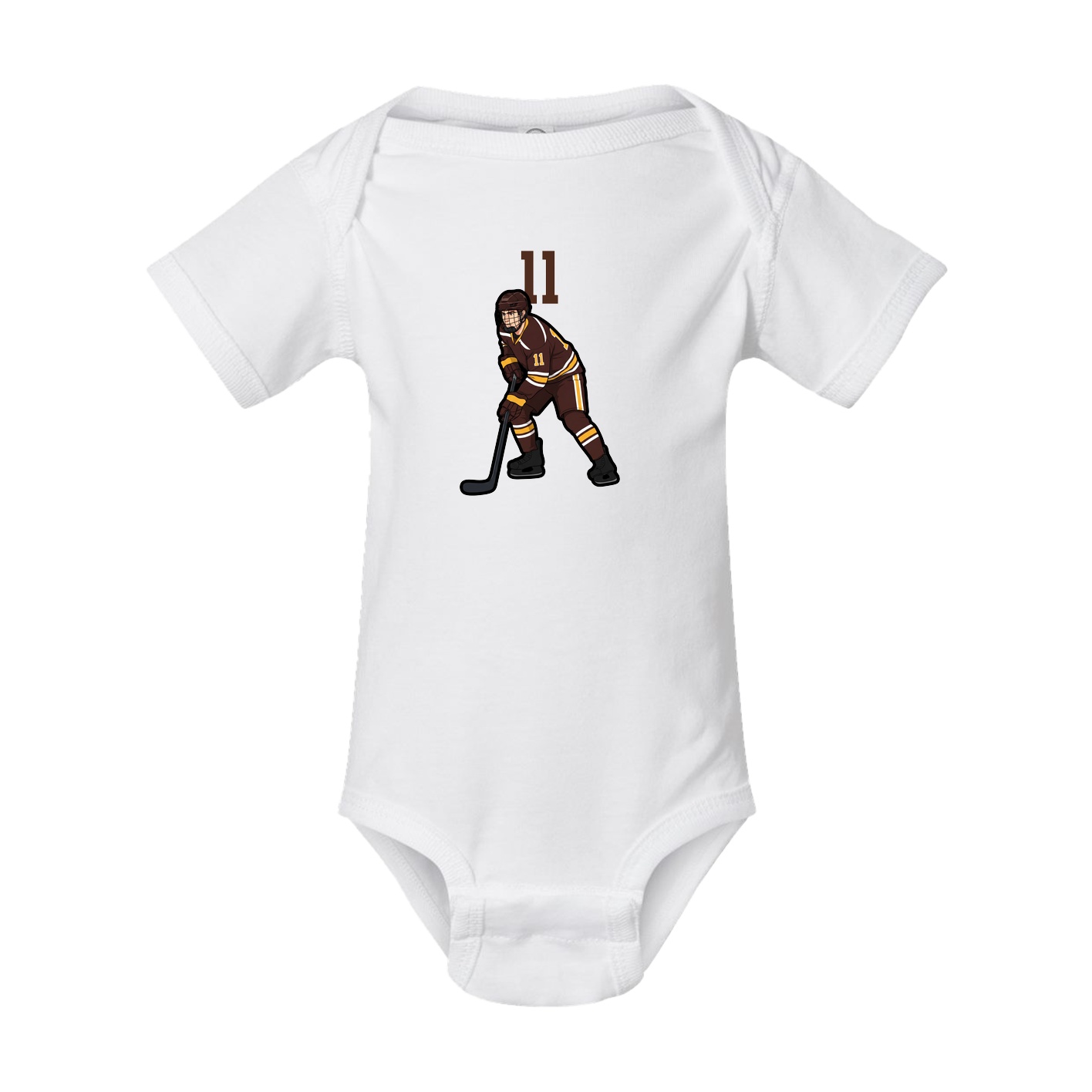 Baby Onesie — Number Top in White