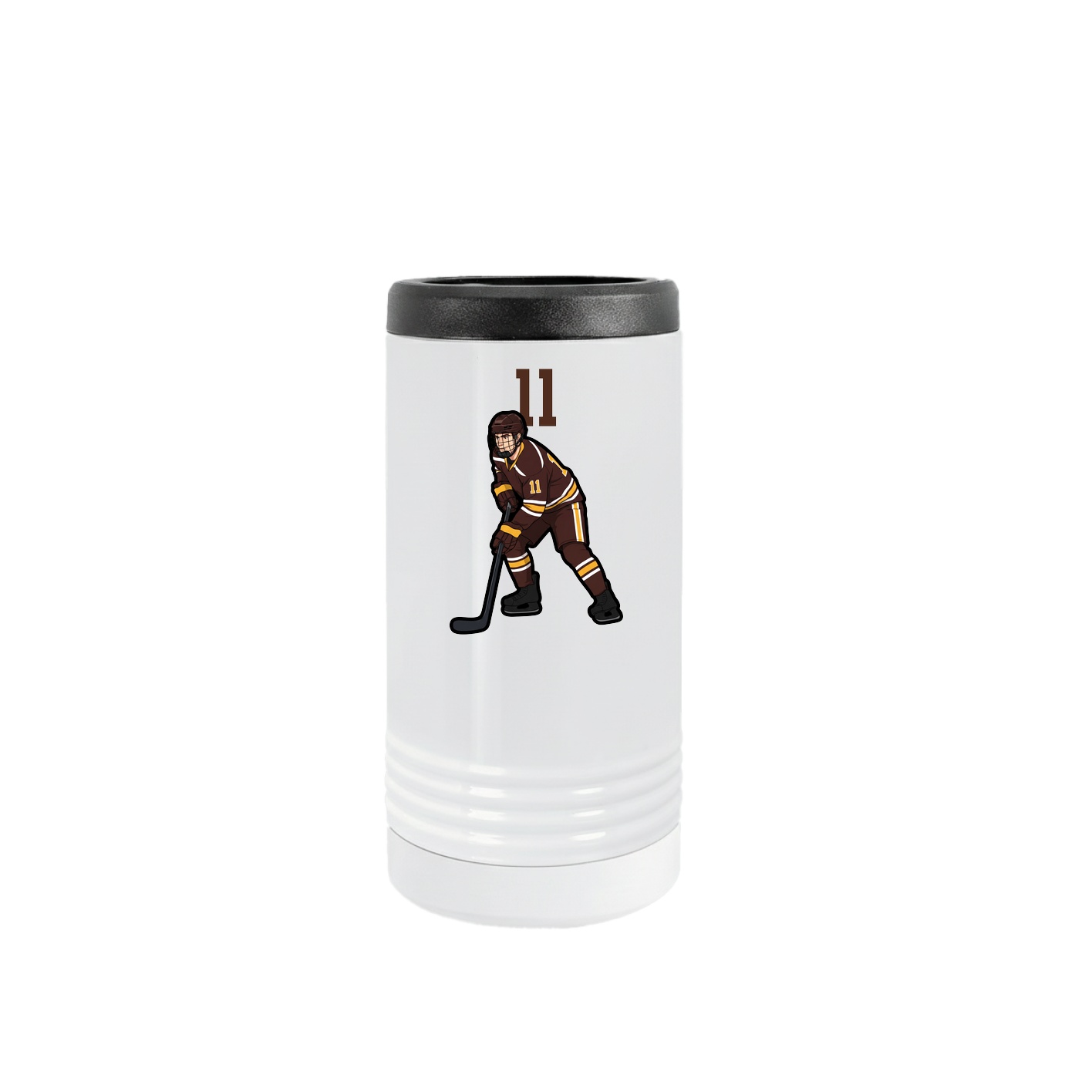 Slim Beverage Holder — Number Top in White