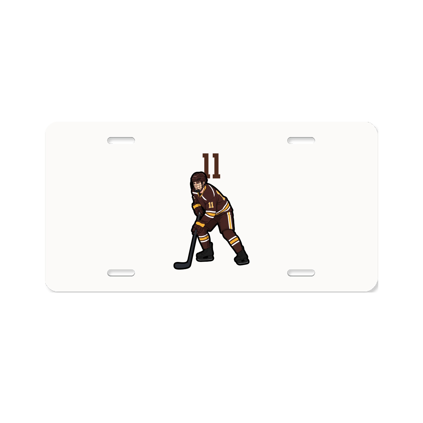 License Plate — Number Top in Classic