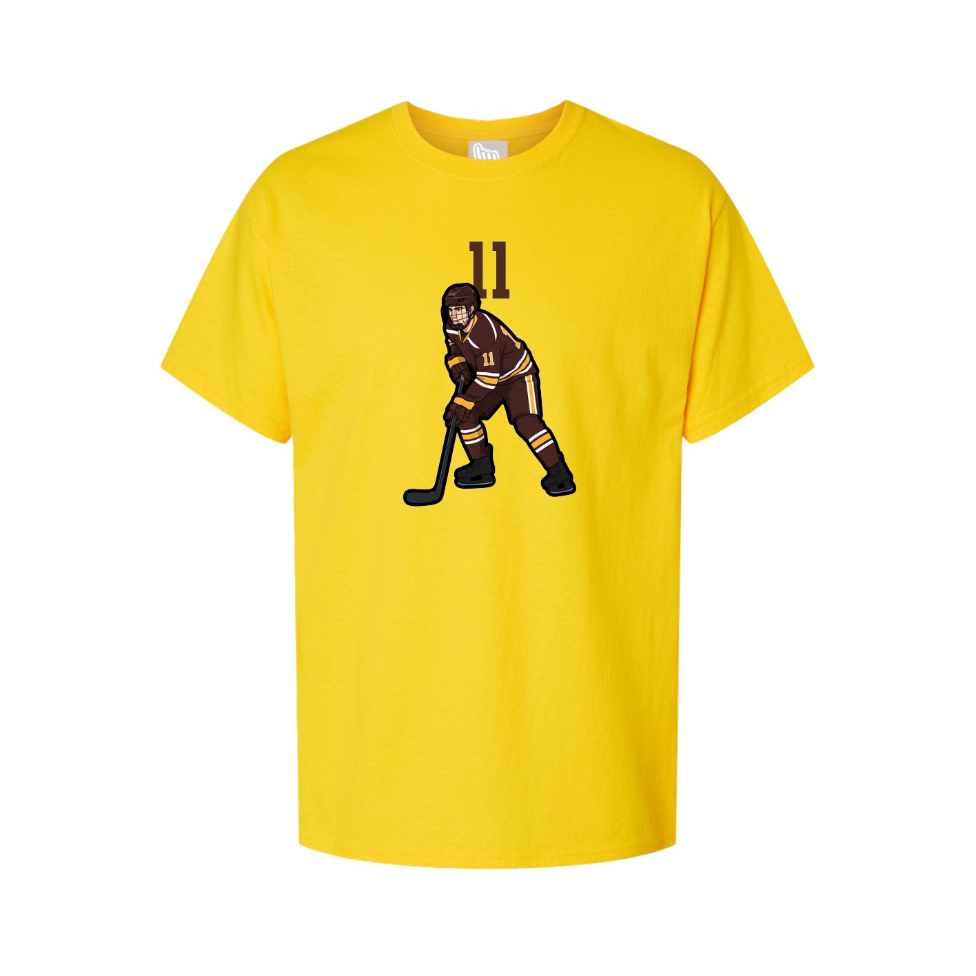 Youth Tee — Number Top in Gold
