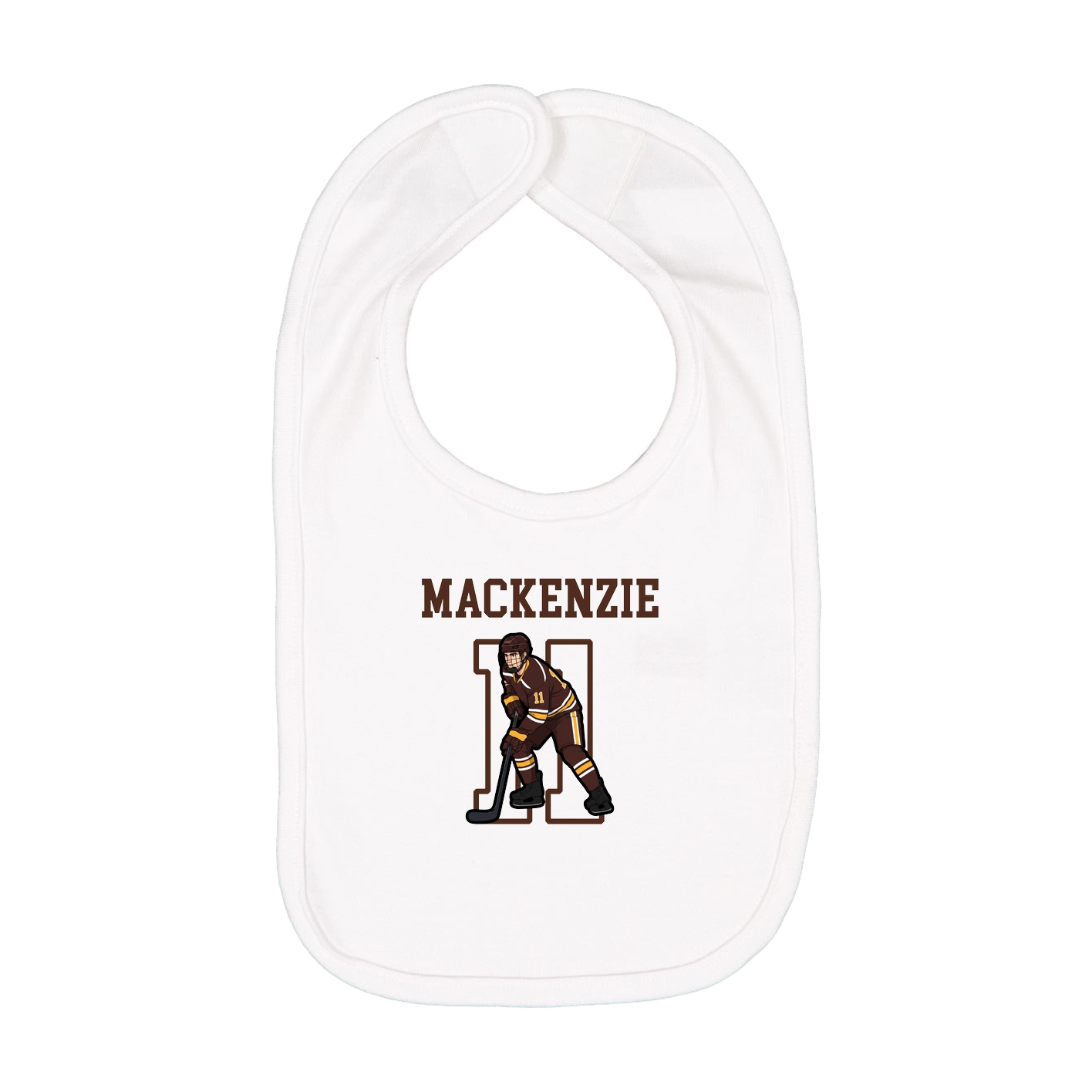 Infant Bib — Shirsey in White