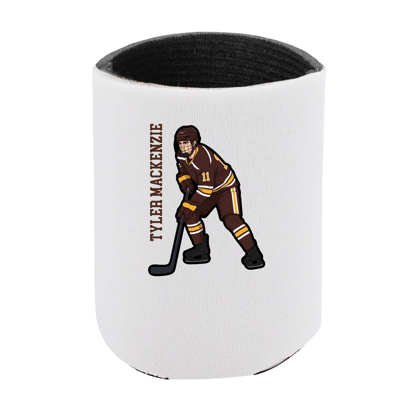 Can Holder — Name Vertical in White